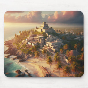 Alfombrilla De Ratón Viaje de cosecha en el paisaje de Tulum Mexico
