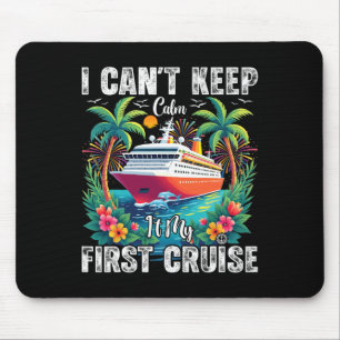 Alfombrilla De Ratón Viaje de crucero familiar no puedo mantener la cal