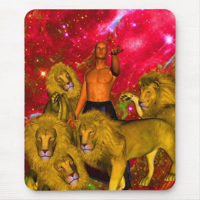 Alfombrilla De Ratón Viaje de leones (Frente)