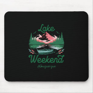 Alfombrilla De Ratón Viaje de vacaciones de fin de semana en el lago Al