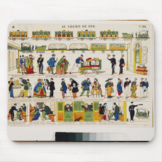 Alfombrilla De Ratón Viaje del carril, c.1850 (Frente)