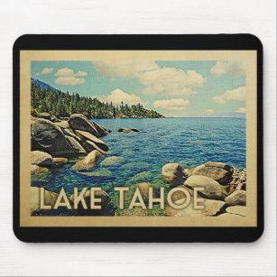 Alfombrilla De Ratón Viaje del Lago Tahoe Vintage