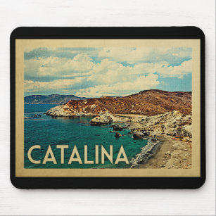 Alfombrilla De Ratón Viaje del vintage de Catalina California