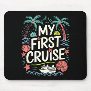 Alfombrilla De Ratón viaje en crucero por primera vez en vacaciones fam