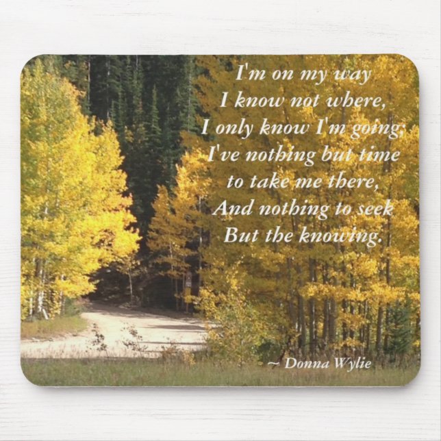 Alfombrilla De Ratón Viaje - "Estoy de camino" (Frente)