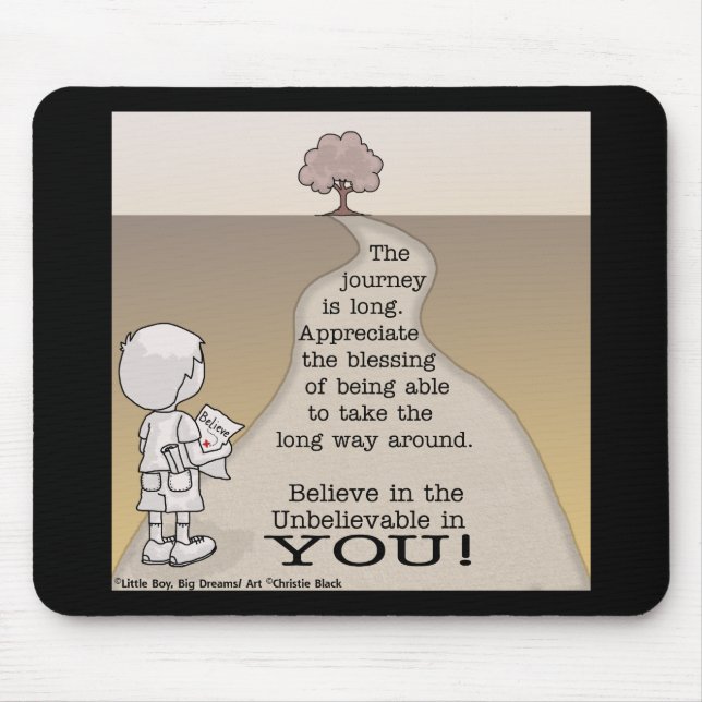 Alfombrilla De Ratón Viaje largo (Frente)