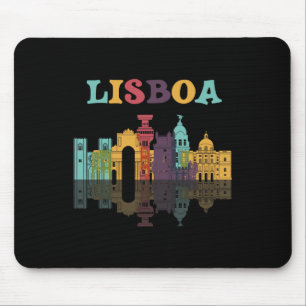 Alfombrilla De Ratón Viaje Lisboa Portugal Vacaciones Familia Tr