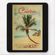Alfombrilla De Ratón Viaje Vintage de Culebra Palm Tree (Frente)