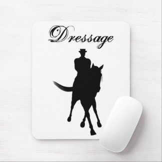 Alfombrilla De Ratón Viajero De Vestido Y Silhouette De Caballo