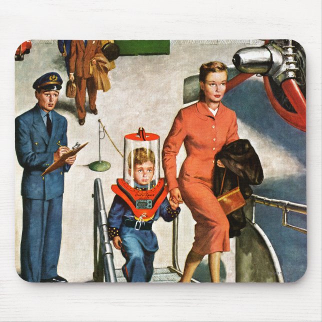 Alfombrilla De Ratón Viajero del espacio (Frente)