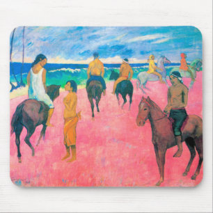 Alfombrilla De Ratón Viajeros en la playa, Gauguin