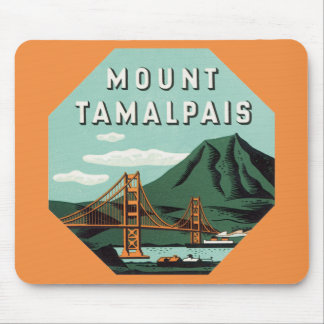 Alfombrilla De Ratón Viajes de época, montaña Tamalpais o tren de monta