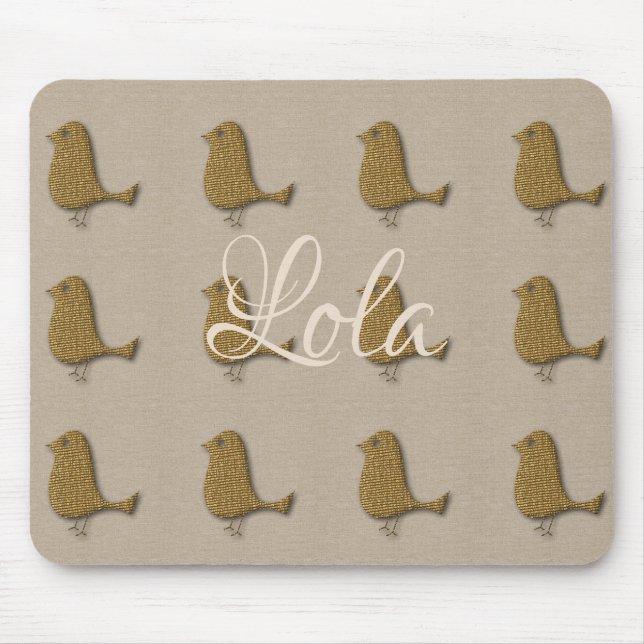 Alfombrilla De Ratón Vibe de vacaciones de oro (Frente)