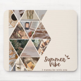 Alfombrilla De Ratón Vibe De Verano, Quiero Estar Contigo, Color Beige