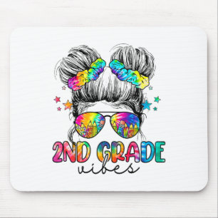 Alfombrilla De Ratón Vibes de 2º Grado Messy Bun Chica Segundo Grado Ck