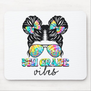 Alfombrilla De Ratón Vibes de 5º Grado Desordenado Chica De Un Pelo A L