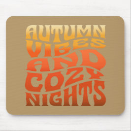 Alfombrilla De Ratón Vibes De Otoño Y Noches Acogedoras