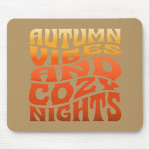Alfombrilla De Ratón Vibes De Otoño Y Noches Acogedoras