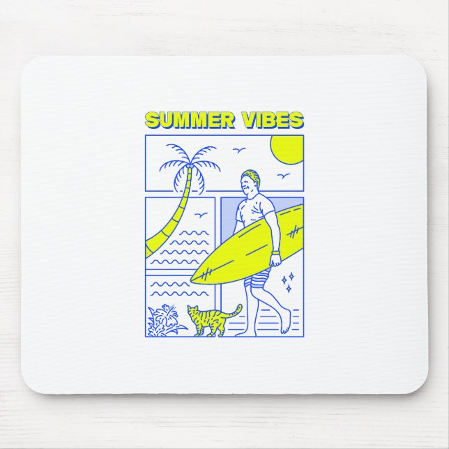 Alfombrilla De Ratón Vibes de verano (Frente)