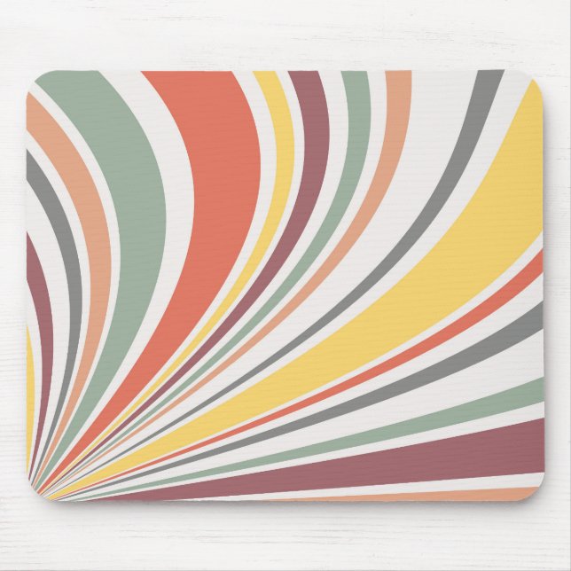 Alfombrilla De Ratón Vibes retro coloridas (Frente)