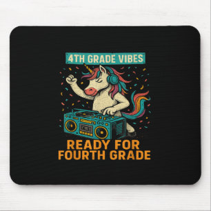 Alfombrilla De Ratón Vibraciones de 4to Grado Unicornio Dj Listo Para C