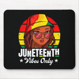 Alfombrilla De Ratón vibraciones de Juneteenth solo mujeres afroamerica