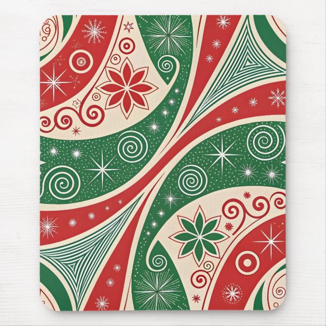 Alfombrilla De Ratón Vibraciones de Navidad (Frente)