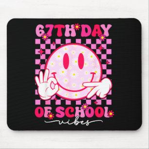 Alfombrilla De Ratón Vibraciones del 67º día de escuela 67 Meme Cara so