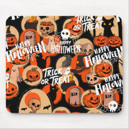 Alfombrilla De Ratón Vibraciones espeluznantes y lindas de Halloween