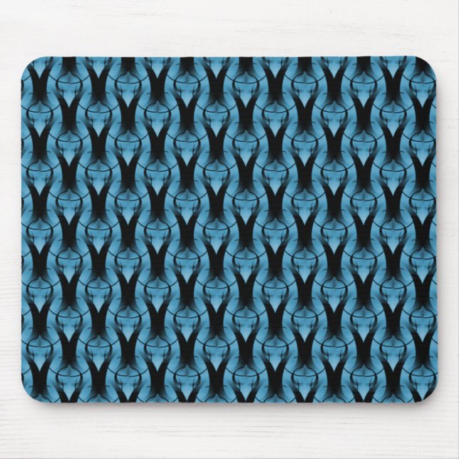 Alfombrilla De Ratón Vibrante Blue Modern Classic Mousepad (Frente)