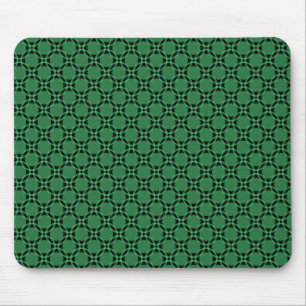 Alfombrilla De Ratón Vibrante Green Funky Circles Mousepad