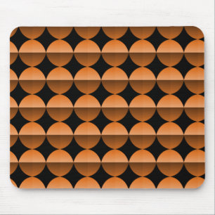 Alfombrilla De Ratón Vibrante Naranja Retro Flair Mousepad
