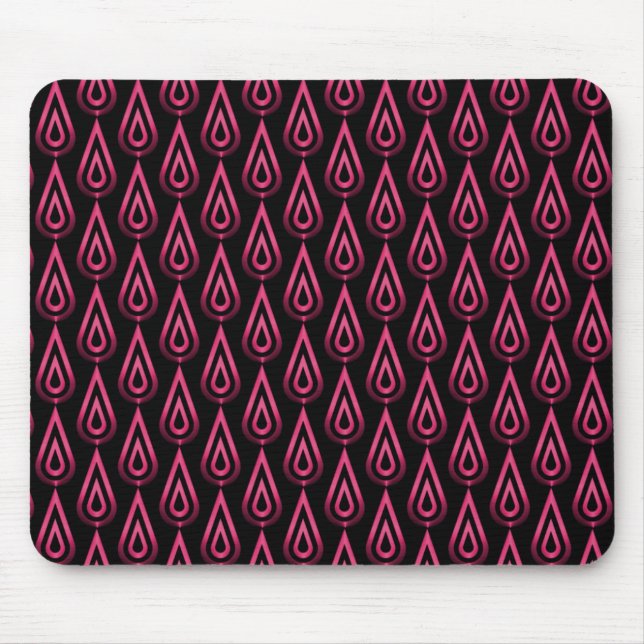Alfombrilla De Ratón Vibrante parpadeo rosa caliente llama a Mousepad (Frente)