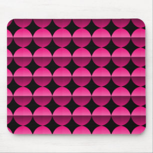 Alfombrilla De Ratón Vibrante Retro Rosado Caliente Flair Mousepad