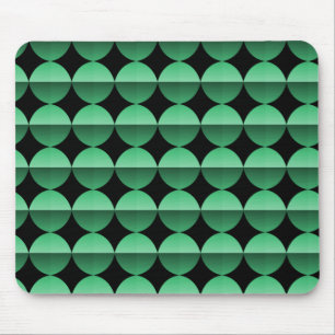 Alfombrilla De Ratón Vibrante Retro Verde Flair Mousepad