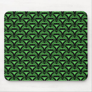 Alfombrilla De Ratón Vibrante Retro Verde Guay Mousepad