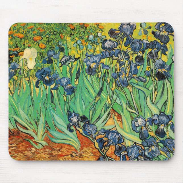 Alfombrilla De Ratón Vicent van Gogh, Lirios (Frente)