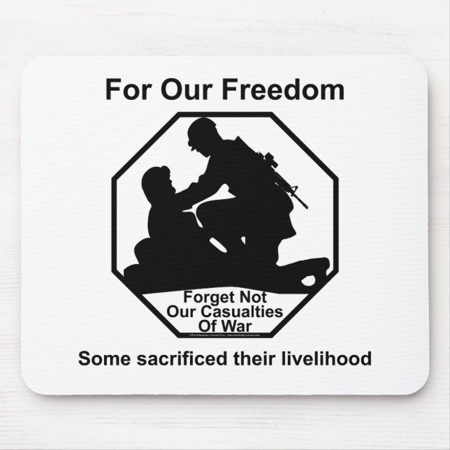 Alfombrilla De Ratón Víctimas de la guerra. (Frente)