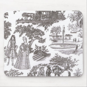 Alfombrilla De Ratón Victorian elegante Toile Mousepad del vintage