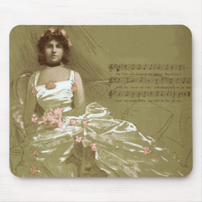 Alfombrilla De Ratón victoriano de música (Frente)