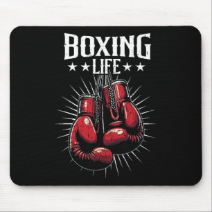 Alfombrilla De Ratón Vida de boxeo Amantes del kickboxing Kickboxer Pro