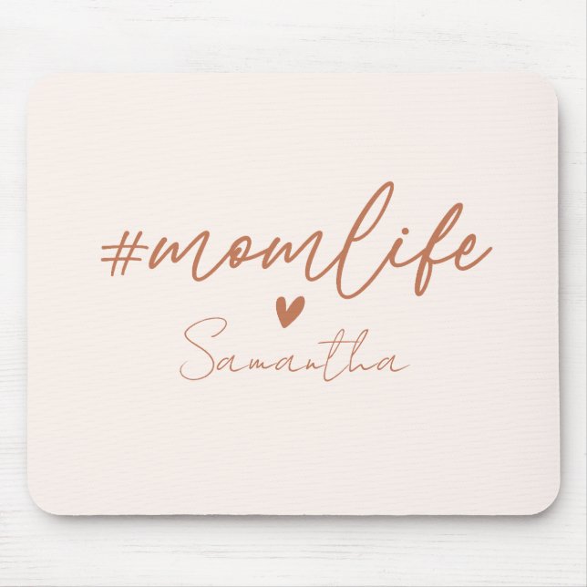 Alfombrilla De Ratón Vida de mamá - Diseño de encanto rústico (Frente)