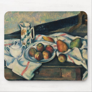 Alfombrilla De Ratón Vida de Paul Cezanne el aún de los melocotones