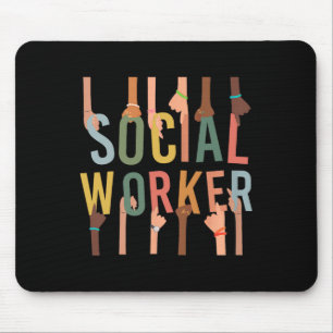 Alfombrilla De Ratón Vida de trabajador social divertida mes del trabaj