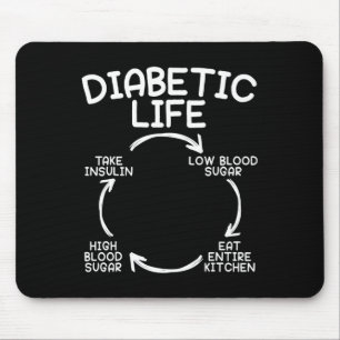 Alfombrilla De Ratón Vida diabética Diabetes Conciencia Mes Insulina Pa
