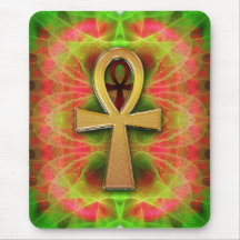 Vida Eterna Ankh Psicodélico Buzz Mousepad