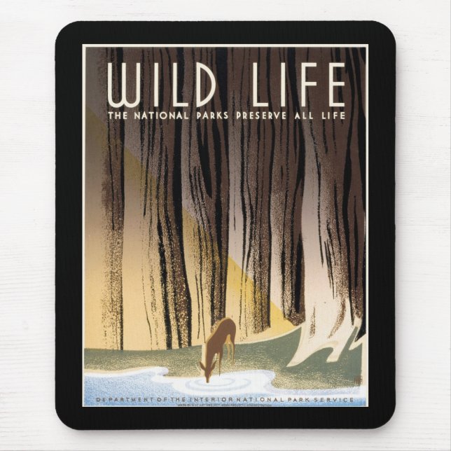 Alfombrilla De Ratón Vida salvaje (Frente)
