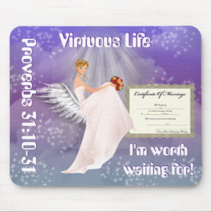 Alfombrilla De Ratón Vida virtuosa 3 Mousepad
