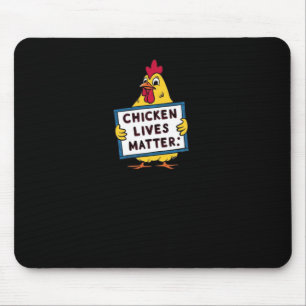 Alfombrilla De Ratón Vidas de pollo - Vegetariano - Amantes de los anim