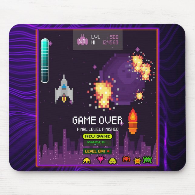 Alfombrilla De Ratón Videogaming Purple (Frente)